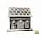 8" Brown and White Glitter Lighted Clay Gingerbread House Tabletop Décor by Ashland®